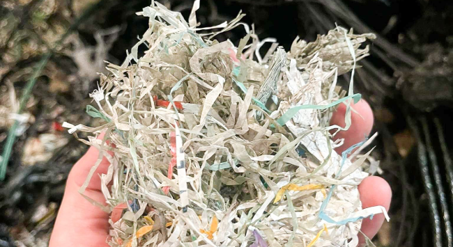 desechos lavados de bolsas tejidas de propileno de alimentos